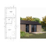 Модульный дом barn D 35м2